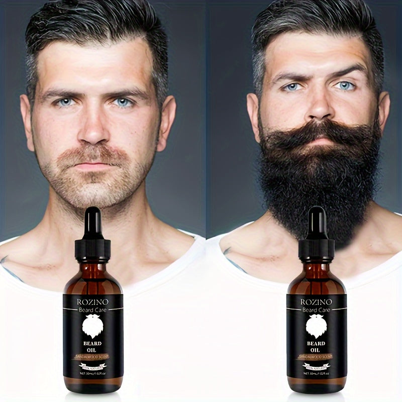 Sandalwood Beard Oil with Glycerin for Moisturizing and Softening Facial Hair