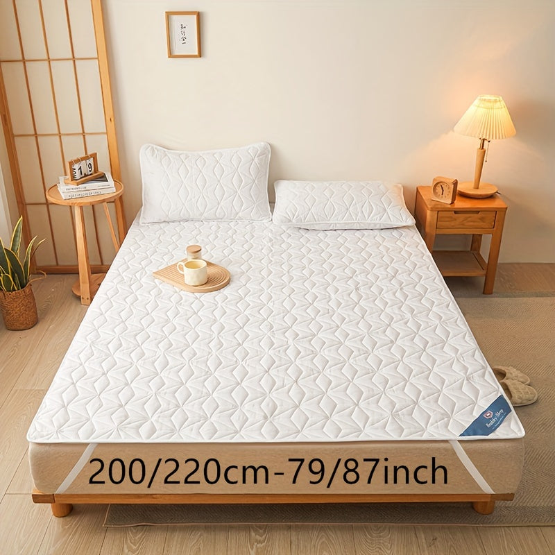 Waterproof Mattress Protector Double Bed Soft Cushion Dust-Proof Leakproof Non-Slip