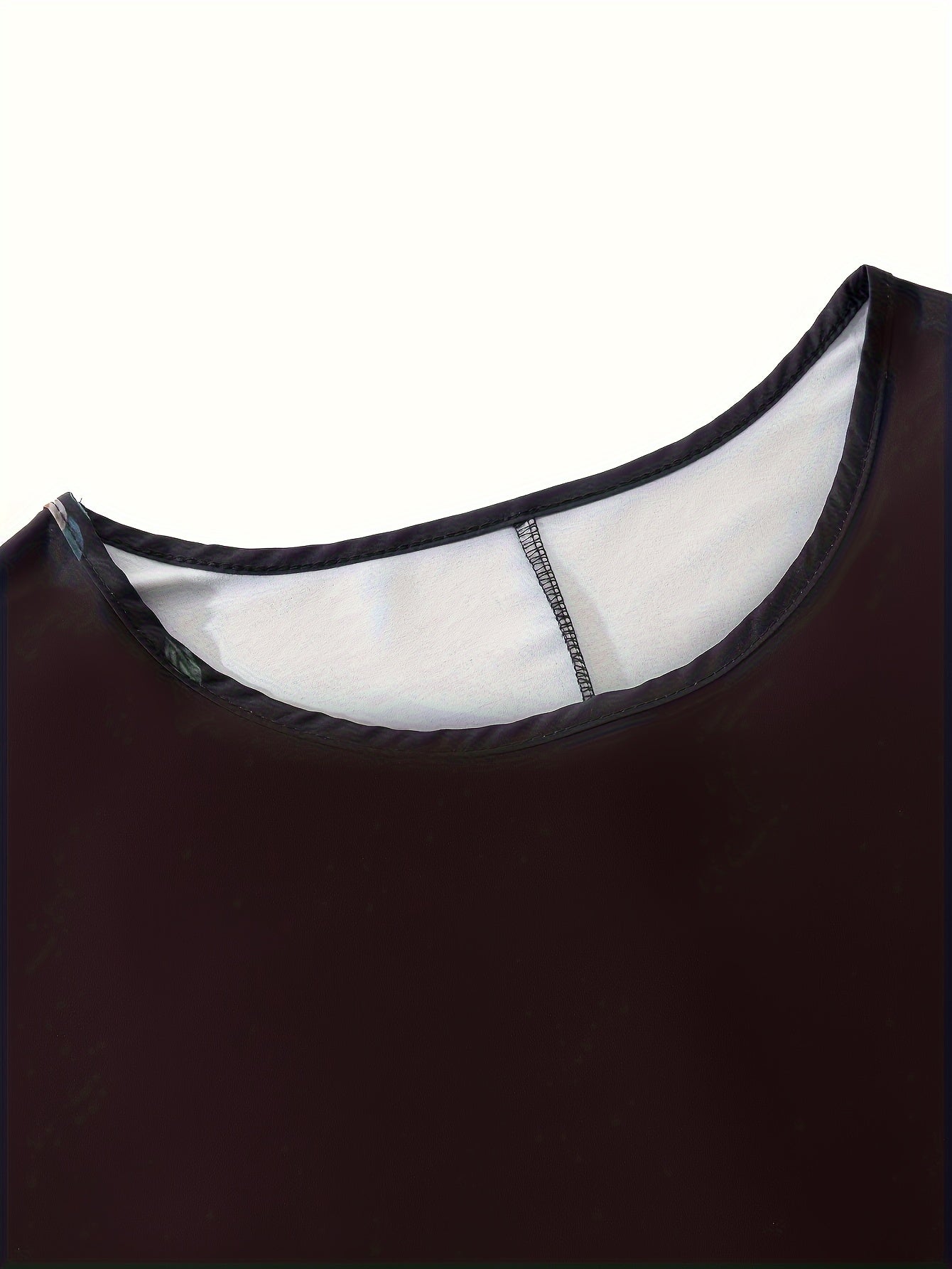 Yoz va bahor uchun katta o'lchamdagi gullar printli keng libos - Ayollar uchun tasodifiy qisqa yengli kiyim