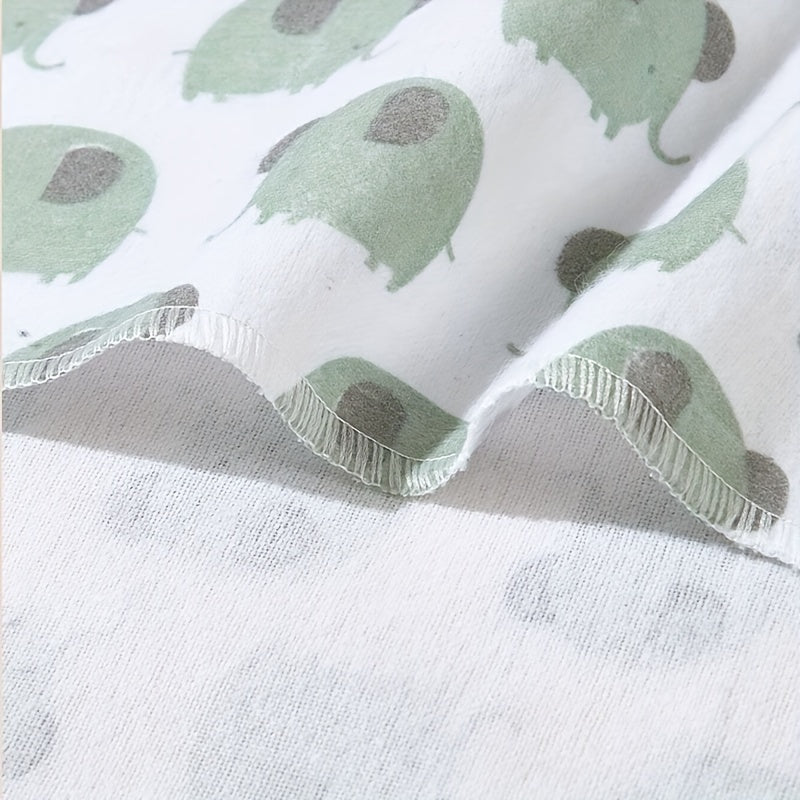 Set of 4 Soft Flannel Swaddle Blankets for Newborns and Nursery
