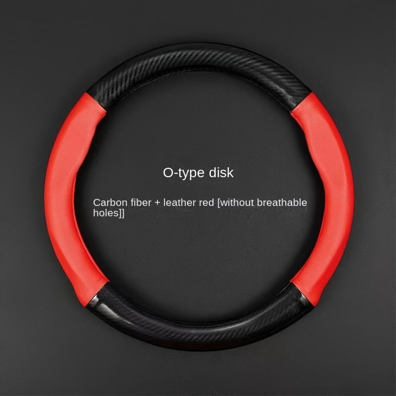 Универсальный кожаный чехол на руль для всех сезонов, противоскользящий, прочный, впитывающий пот