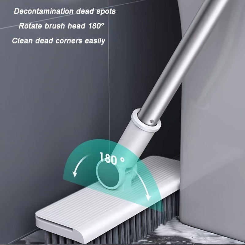 Conjunto de escoba y recogedor con cepillo para suelo, mango largo, limpiador de pelusas antiadherente