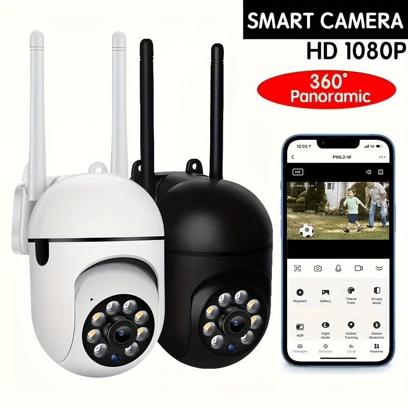 HD Security Camera 1440P Full Color Night Vision Wi-Fi Pan Tilt Zoom Two-Way Audio for Home Monitoring