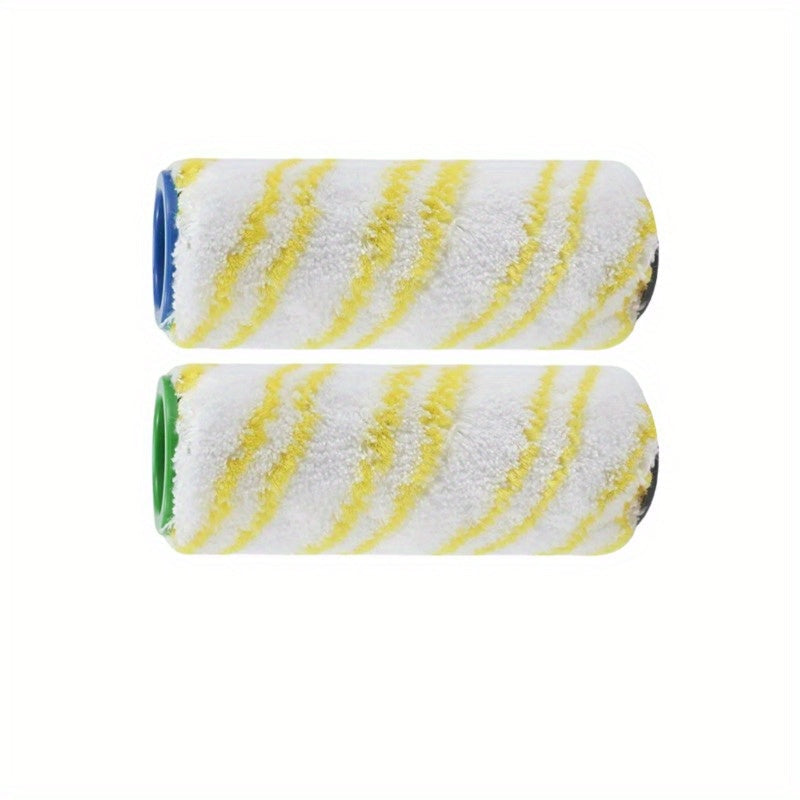 Set of 2 Microfiber Floor Rollers for Vacuum Cleaners, Washable, Low Noise Rotation Heads