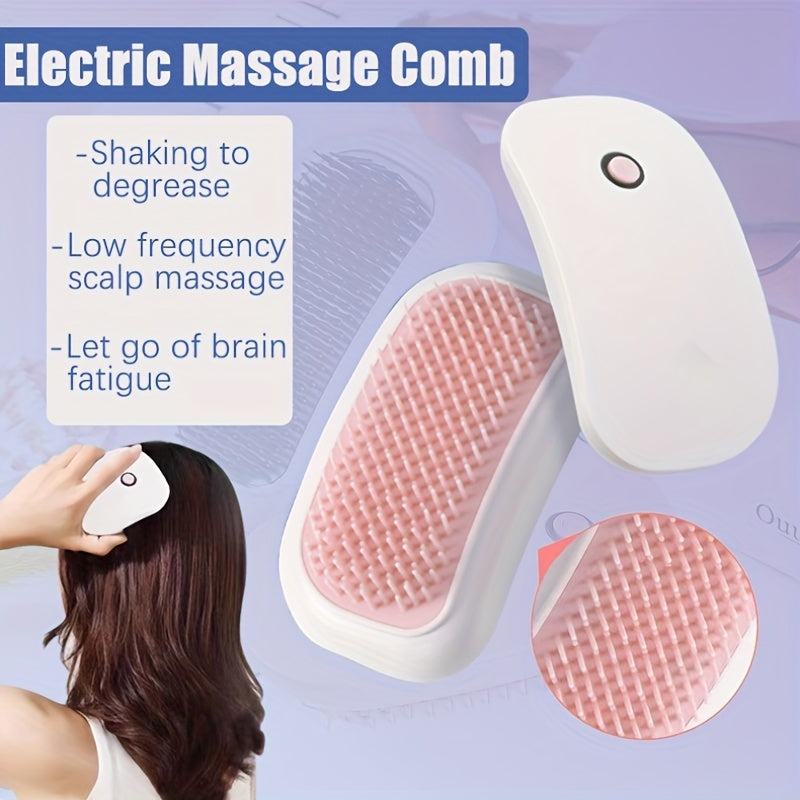 11pcs Portable Electric Scalp Massager with High-Frequency Vibration and Ergonomic Design
