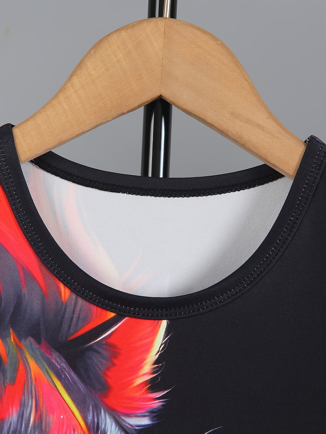 Boys Casual Two-Piece Suit with Lion Pattern for Outdoor Activities