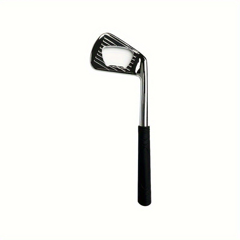Golf Club-Shaped Zinc Alloy Bottle Opener with Gold Finish