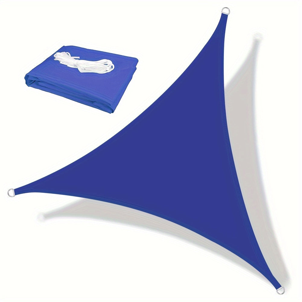 Triangle Shade Sail Canopy 98 UV Block 200GSM Polyester Outdoor Sun Shade for Patio Garden Yard Deck