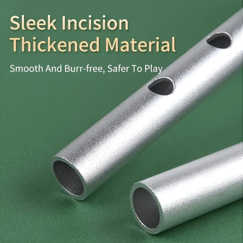 Silbato irlandés en clave C/D, aleación de aluminio, flauta clásica para principiantes, negro, azul, dorado, gris