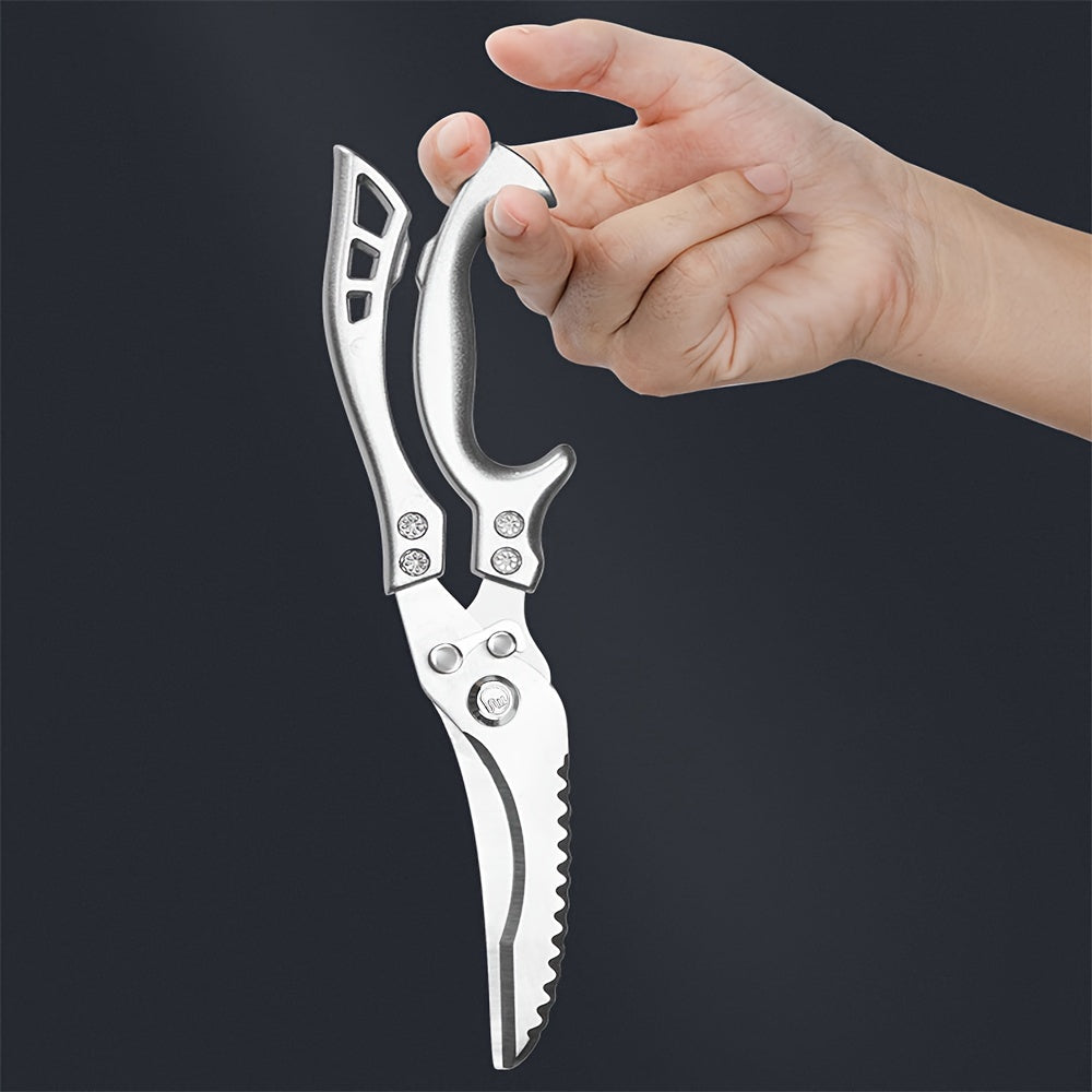 Heavy Duty Stainless Steel Kitchen Scissors for Meat Fish Vegetables and BBQ