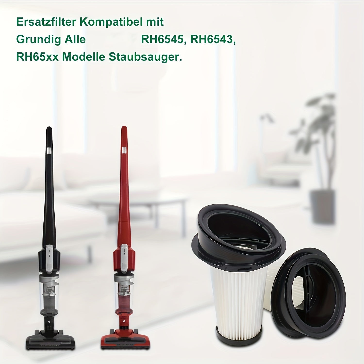 Rowenta RH65xx seriyali changyutgichlar uchun to'rt dona ZR005201 zaxira filtrlar - yuqori samarali almashtirish aksessuarlar Fishone