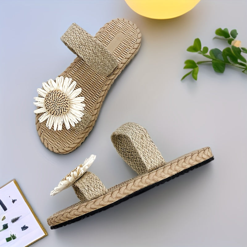 Нежные тапочки Дейзи: плоские, уличные пляжные тапочки. Легкие, быстро сохнущие и противоскользящие из EVA-материала.