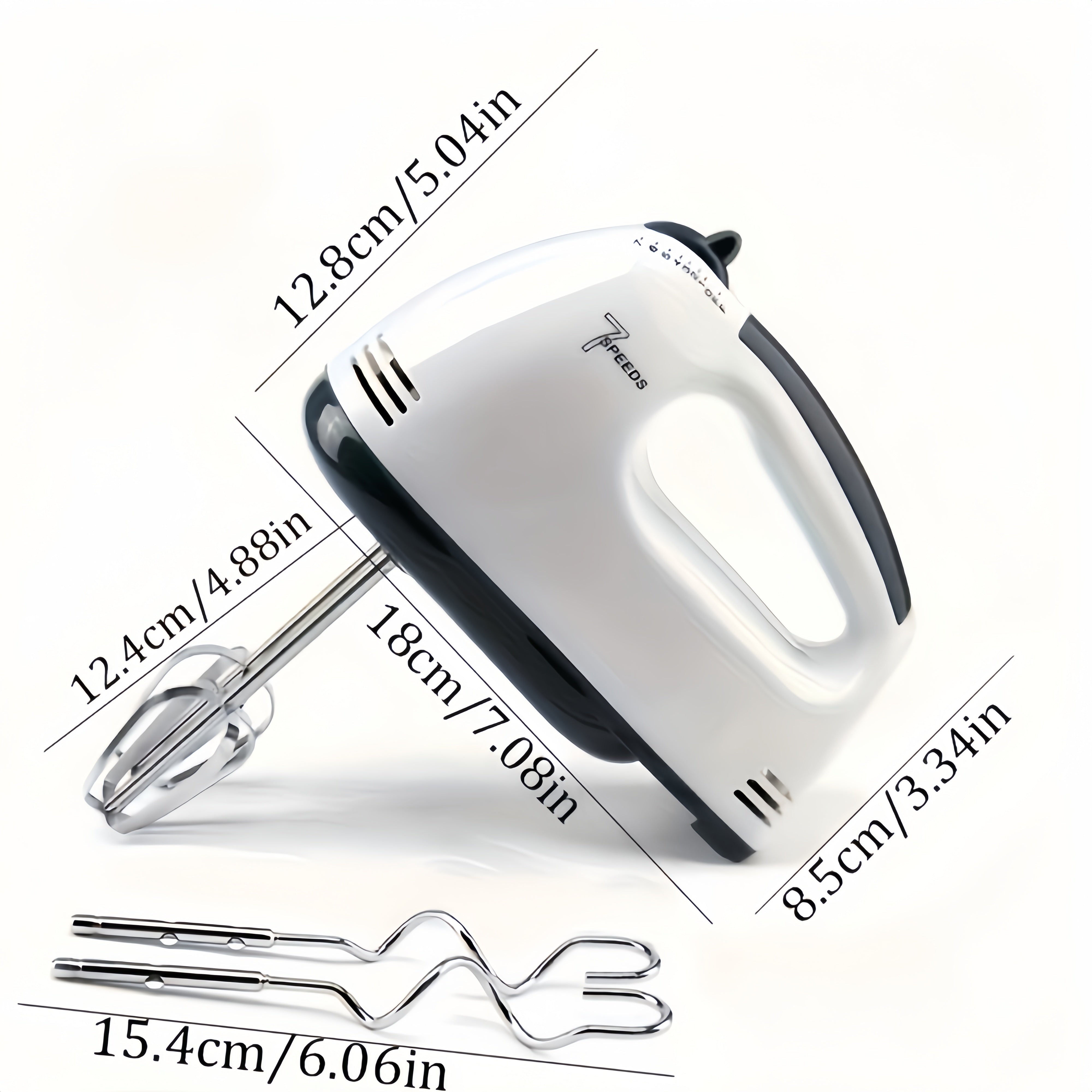 Handheld Electric Mixer with 7 Speeds for Eggs and Batter