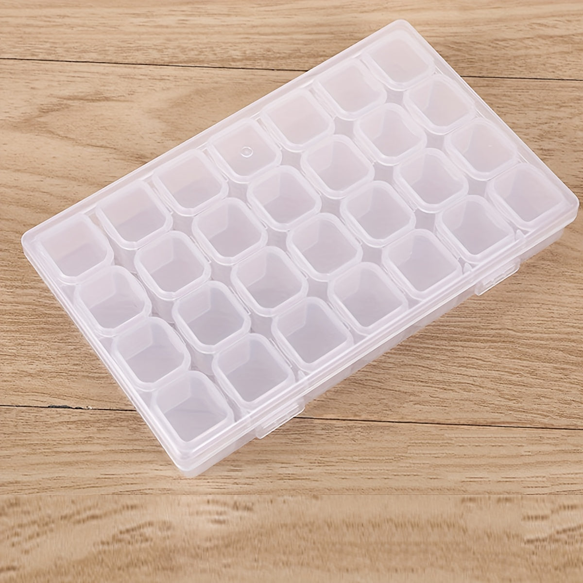 Набор из 28/56 прозрачных стеклянных пластиковых контейнеров для хранения украшений и рукоделия