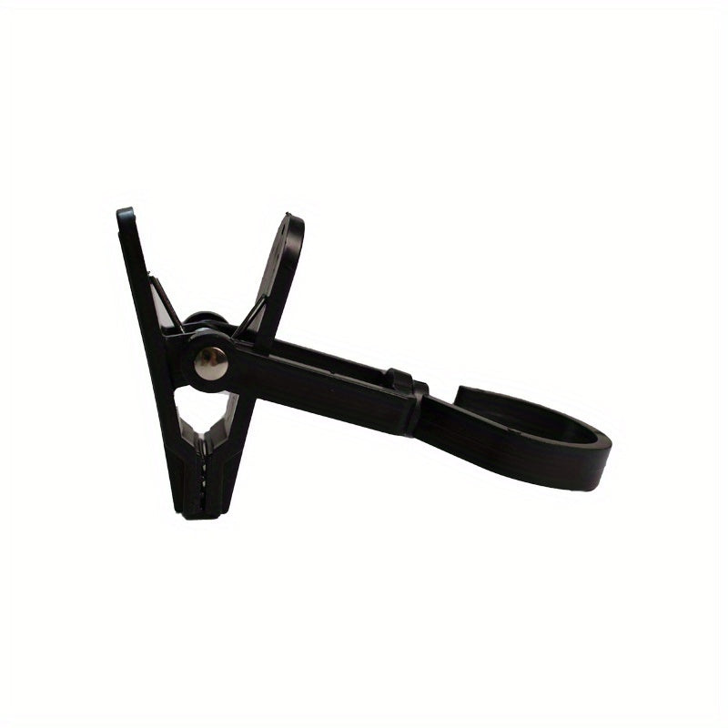 10-Pack Black and White Plastic Clothes Clips with Hooks for Laundry and Household Use