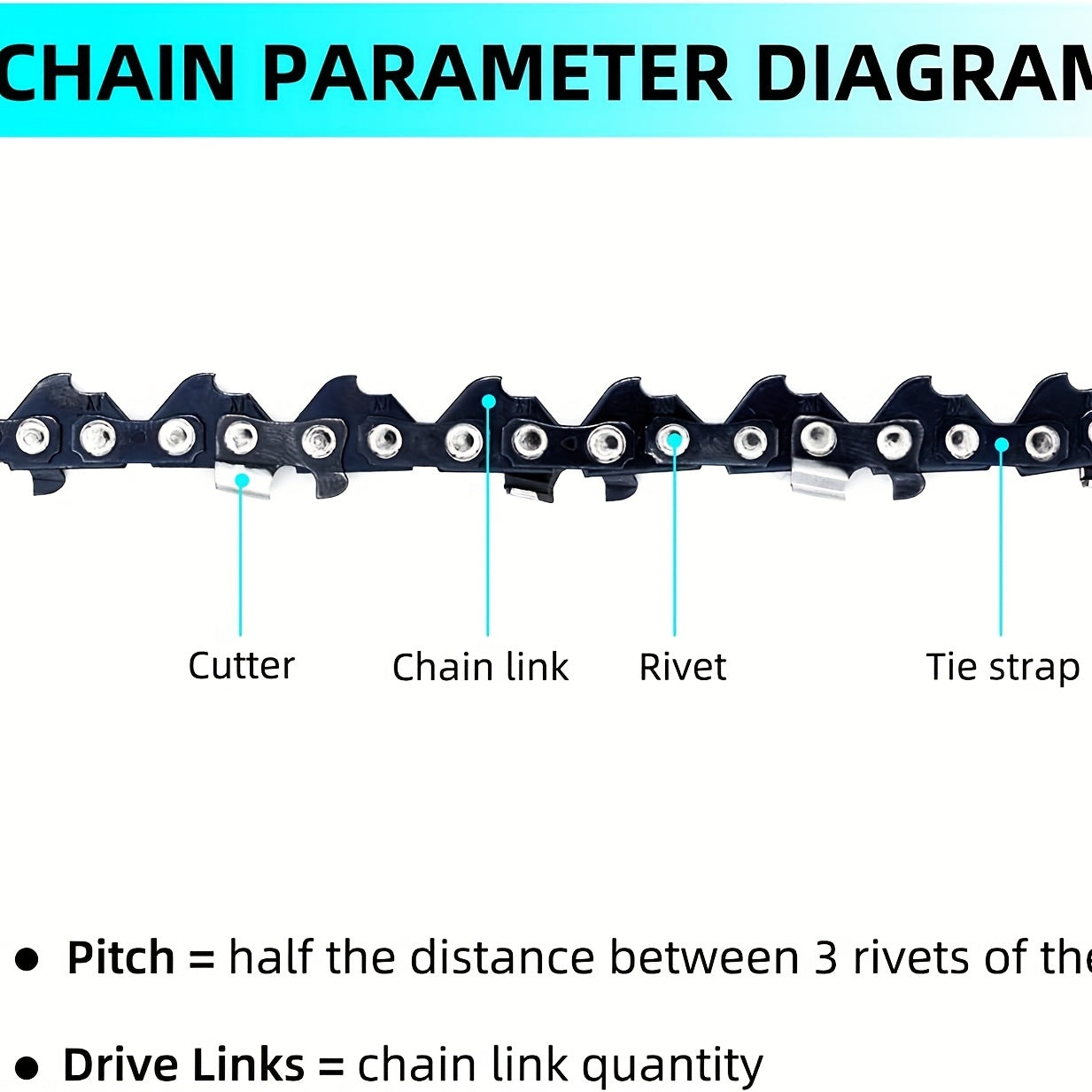 4 Pcs 15.24 cm Mini Chainsaw Replacement Chains for Cordless Electric Mini Chainsaws Woodworking DIY