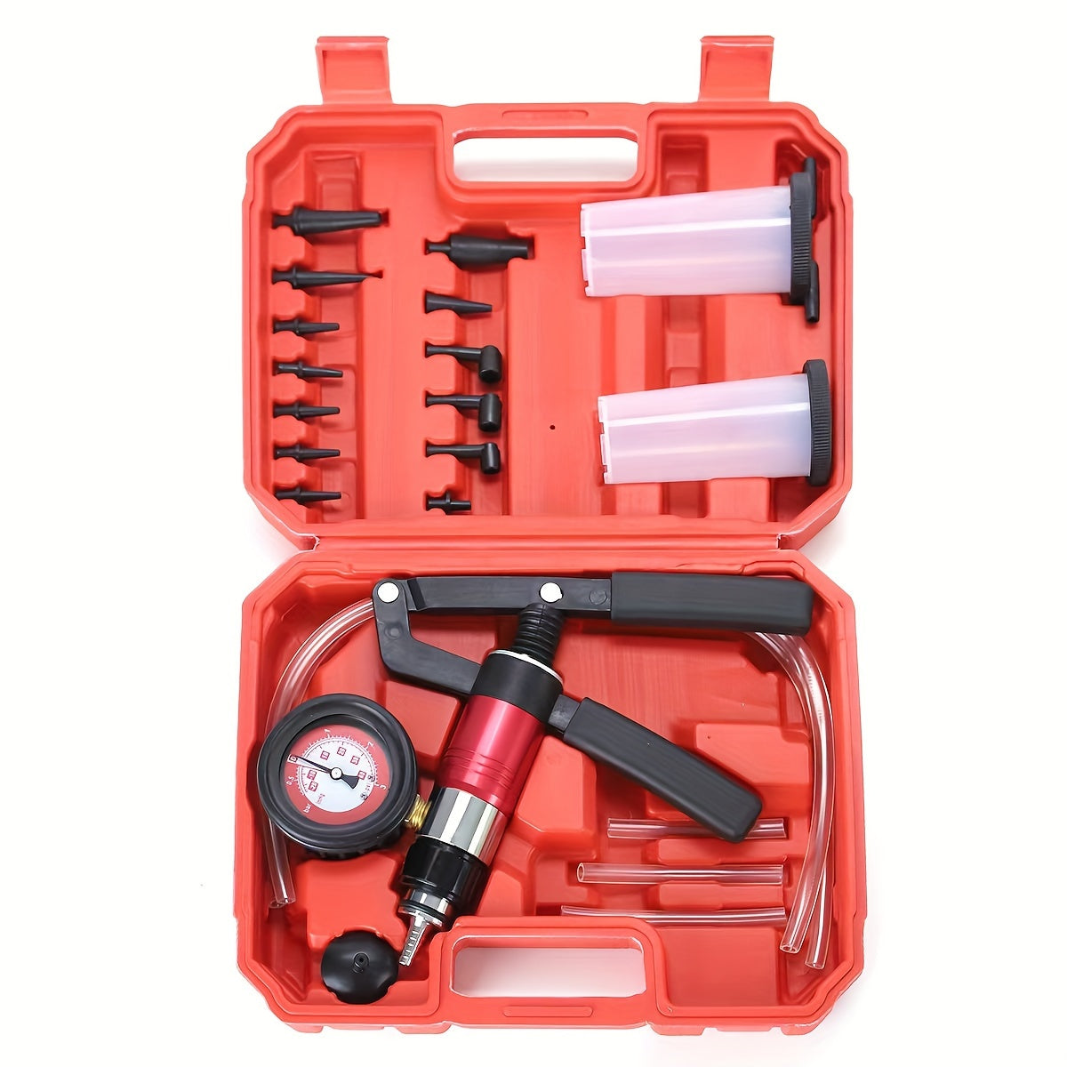 22pcs Manual Vacuum Pump Brake Fluid Replacement Tool Set with Suction Gun