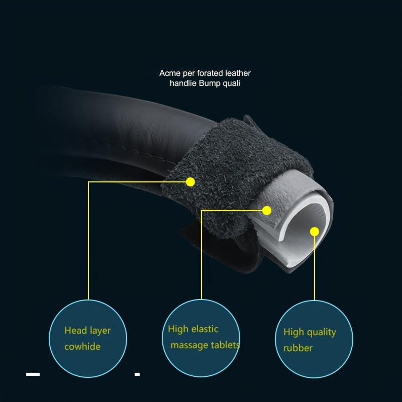Universal Breathable Microfiber Leather Car Steering Wheel Cover Non-Slip Protector