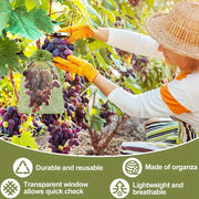 100 Reusable Mesh Fruit and Vegetable Protection Bags 20x30cm Garden Pest Barrier