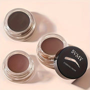 Crema de tinte para cejas a prueba de agua con cepillo, de larga duración para todo tipo de piel