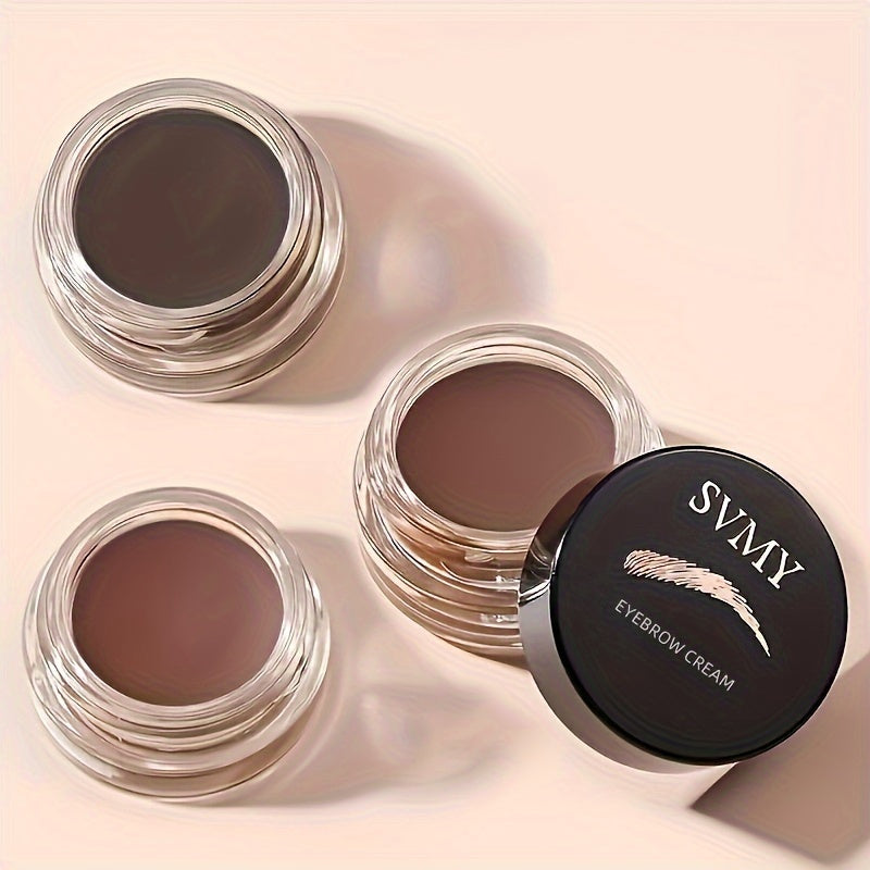 Crema de tinte para cejas a prueba de agua con cepillo, de larga duración para todo tipo de piel