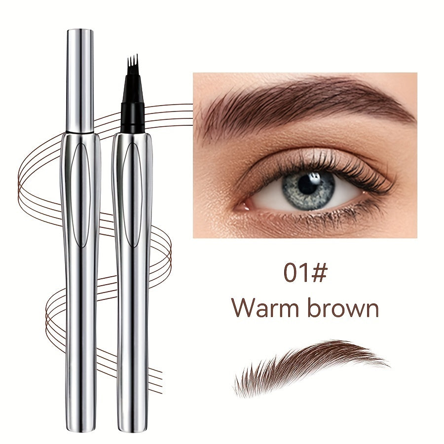 Lápiz de cejas impermeable y resistente al sudor para mujer en 3 tonos de larga duración
