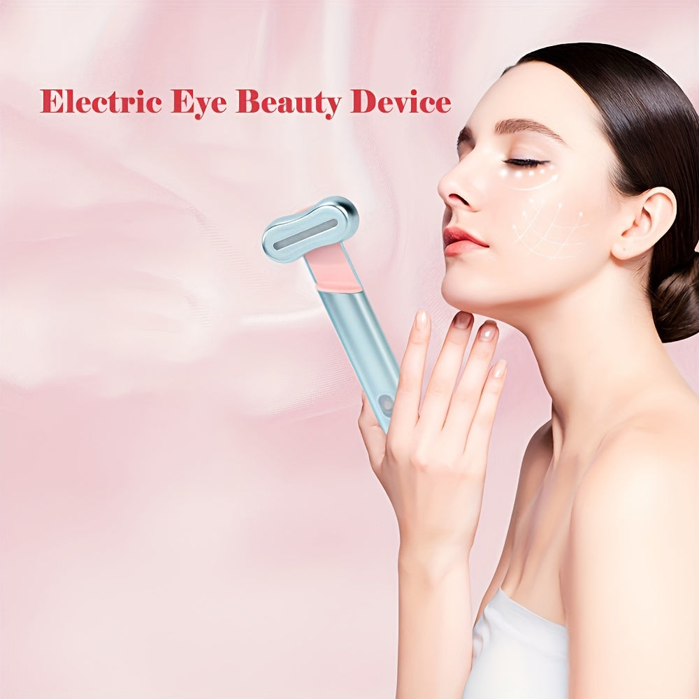 Dispositivo de masaje facial y ocular con cabeza giratoria de 270°, recargable, alimentado por USB
