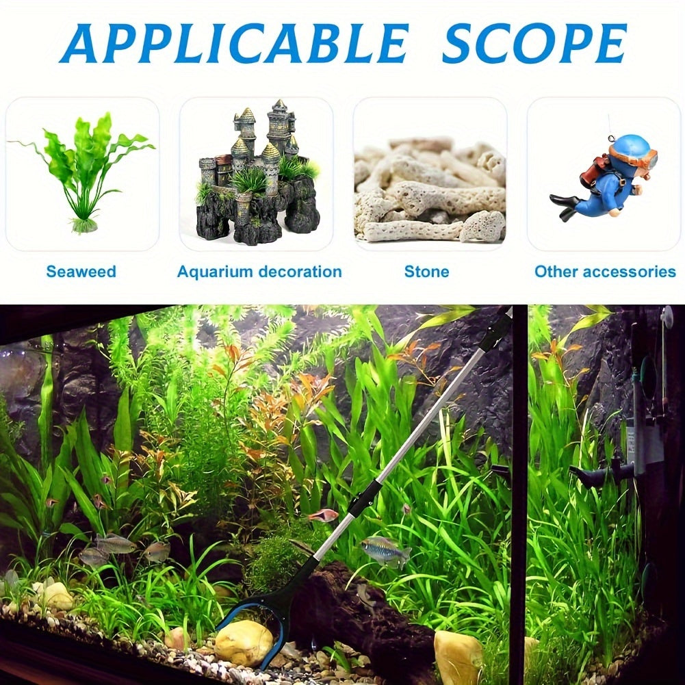 Long Aluminum Reacher Tool with Magnetic Tip for Trash Pickup