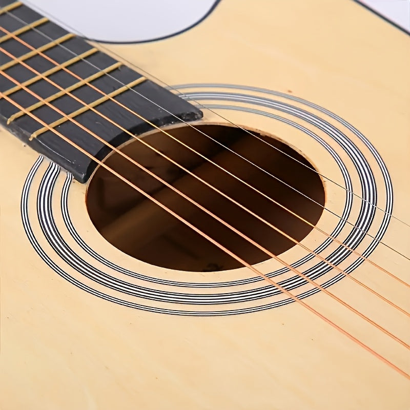 Acoustic Guitar Starter Kit with Basswood Guitar Accessories and Teaching Materials