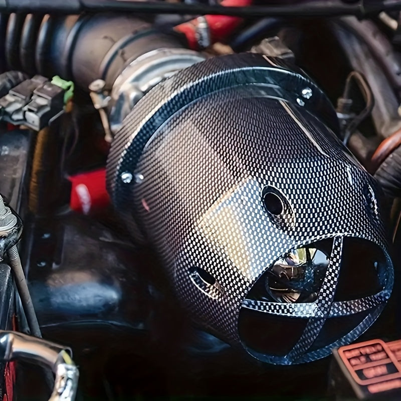 Universal Carbon Fiber 3 Inch Car Air Intake Filter High Flow 76mm