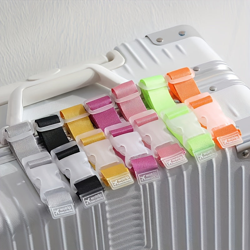 Correa de equipaje de nylon unisex ajustable con hebilla para maleta de viaje