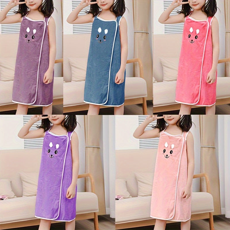 Baby Bath Towel with Rabbit Ears Soft Cotton Kids Towels for Children
