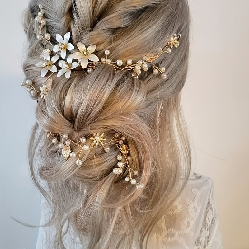 European and American Flower Hairbands for Bridal Wedding Hair Accessories