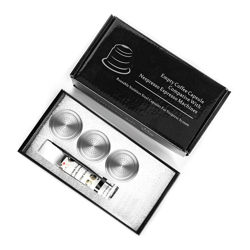 Экономьте деньги и сокращайте количество отходов с помощью этих многоразовых фильтров для кофейных капсул Nespresso из нержавеющей стали для вашей эспрессо-машины.