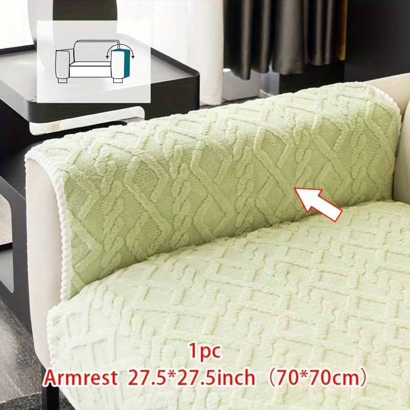 Нескользящая накидка на диван из велюра Shu, подходит для домашних животных, моется в машине, подходит для кресел и секционных диванов на 4 места