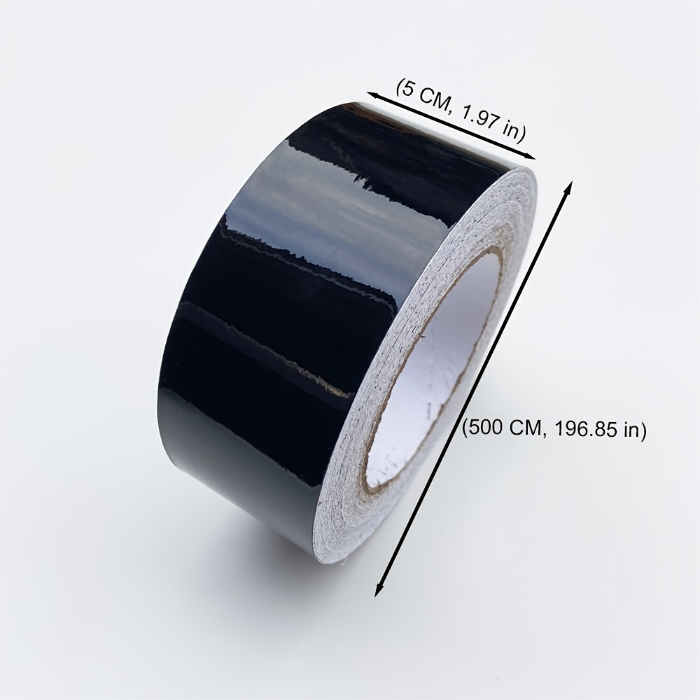 Tira de vinilo negro para moldura de ventana de coche 3/5/7/10cm con acabado cromado blackout