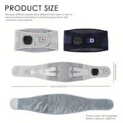 Cordless Heating Waist Massager with Heat and 3 Vibration Levels