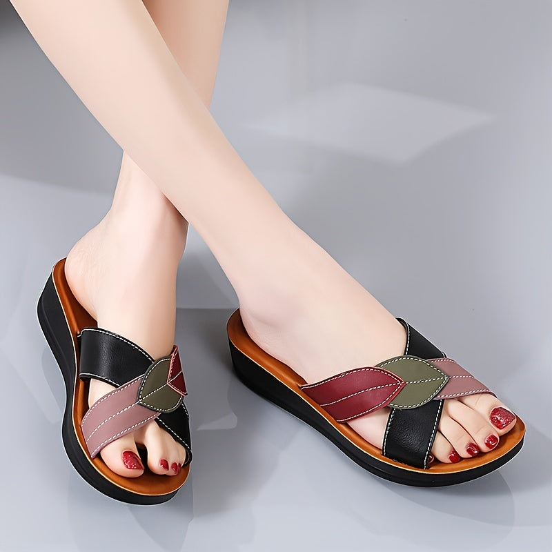 Women's Open-Toe Summer Slippers Casual Comfortable Easy-to-Wear