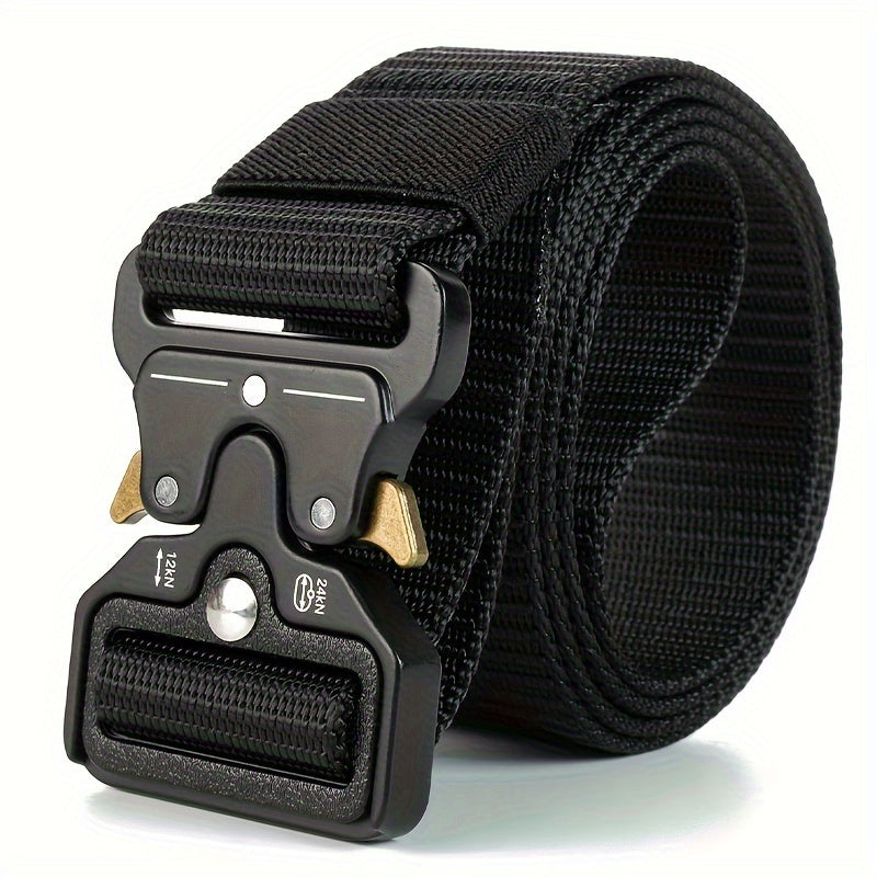 Outdoor Training Belt for Men and Women Non-Metallic Waist Belt with Plastic Safety Buckle