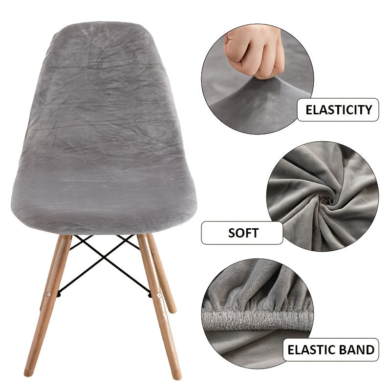 Velvet Stretch Chair Slipcover for Living Room Bedroom Office Home Decor
