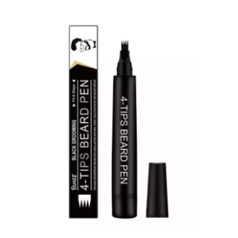 Bolígrafo rellenador de barba para hombres kit de cuidado impermeable de larga duración estilizador de cejas
