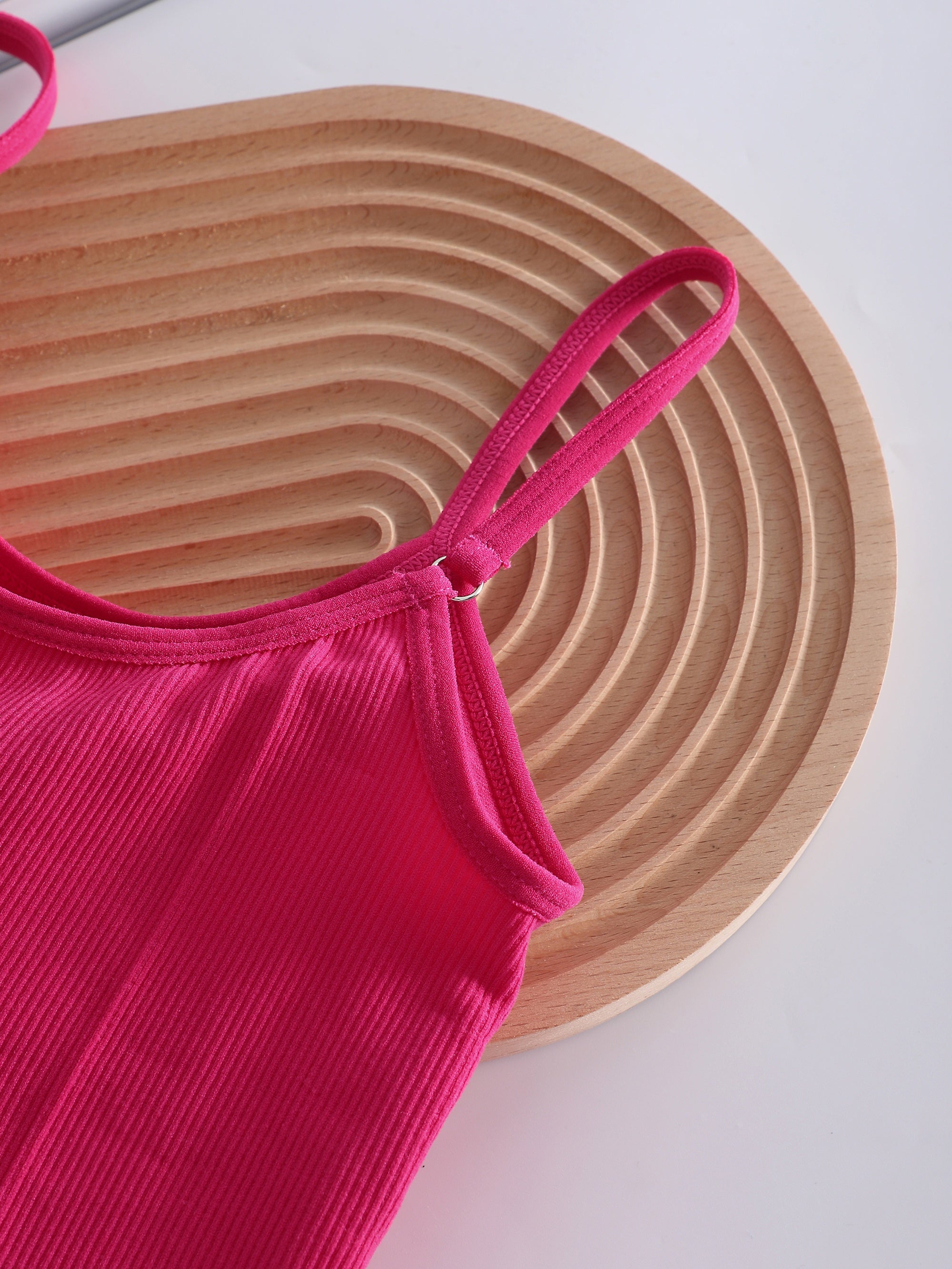 Women's Lingerie Set Wireless Bra and Ribbed Panties 4 Piece