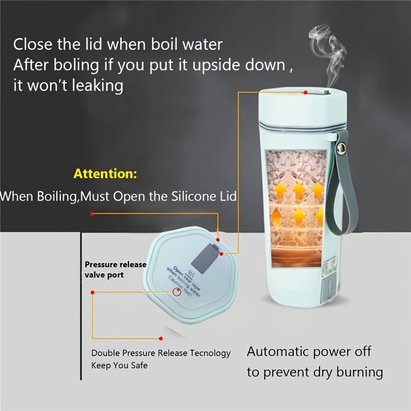 POLVCDG Silliq Portativ Sayohat Kupi 5 daqiqada suvni qaynatadi, qahva, choy va suv uchun ideal. Xavfsizlik xususiyatlariga ega zanglamas po'lat, ajratiladigan sim. Uyda, ofisda va sayohatda foydalanish uchun. Oq