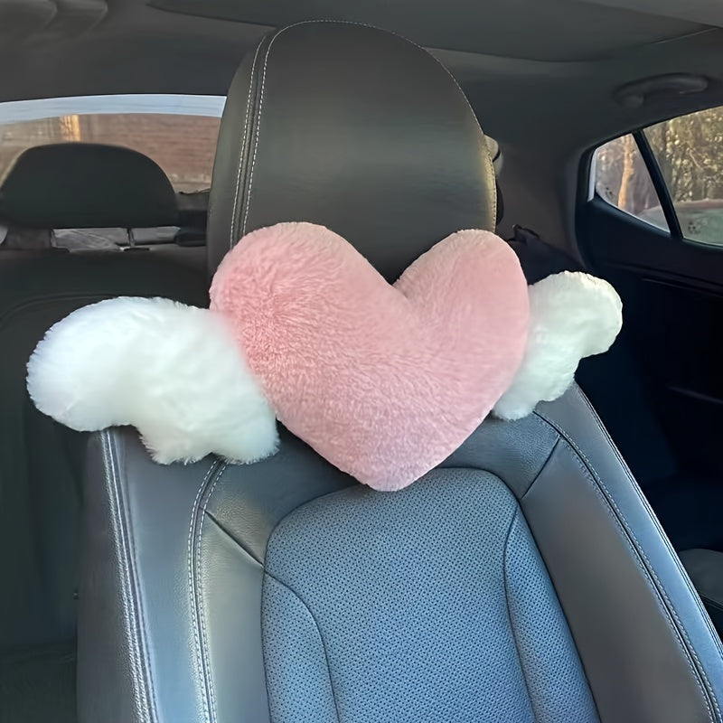 Almohada de apoyo para cuello con diseño de pato para cabezal de coche de dibujos animados adorable