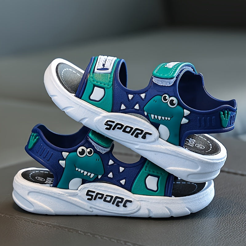 Kids Summer Sandals for Boys and Girls Breathable Soft Sole Beach Footwear with Hook-and-Loop Closure