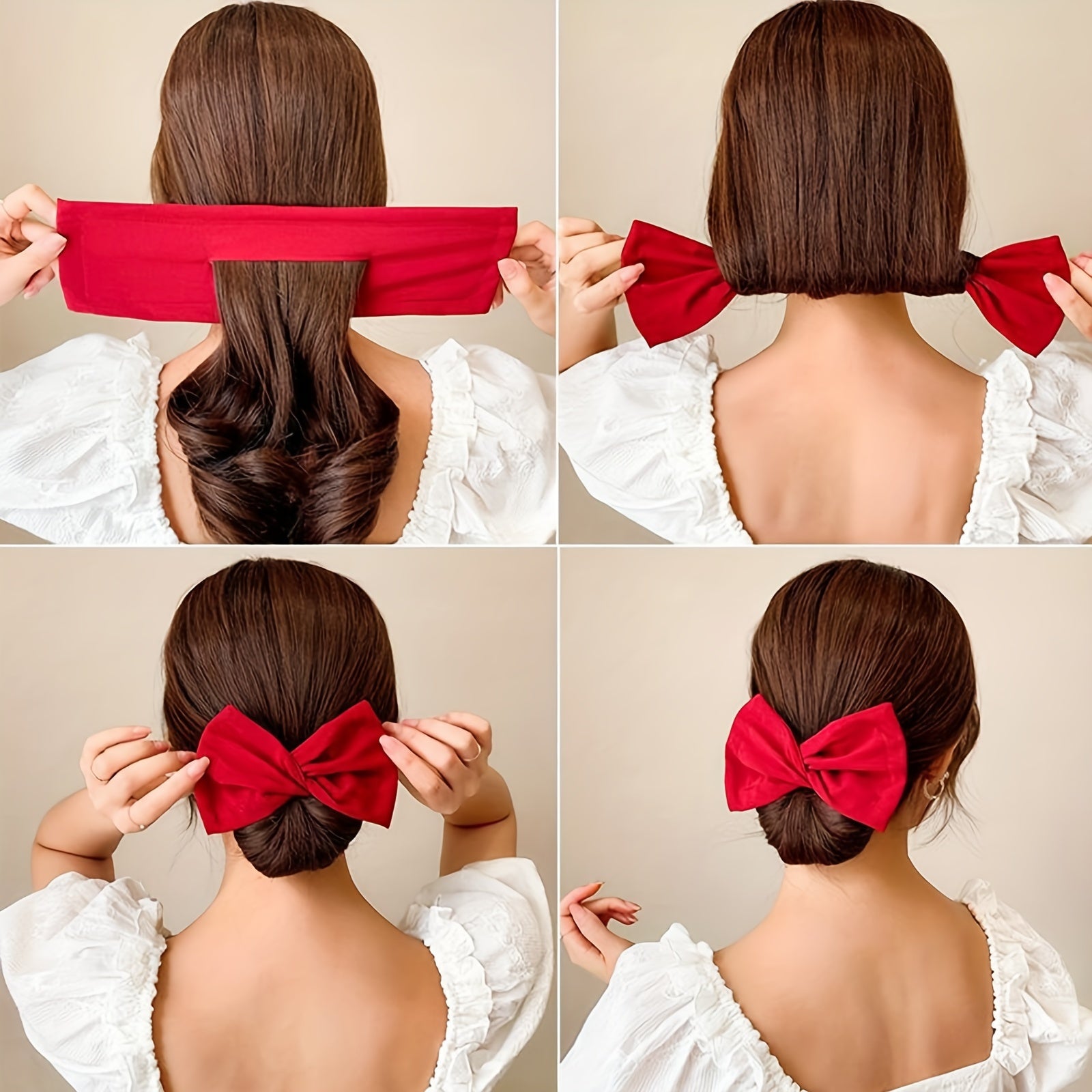 Girl Twist Hair Clip Lazy Person Bow Hair Roller Spinning Device