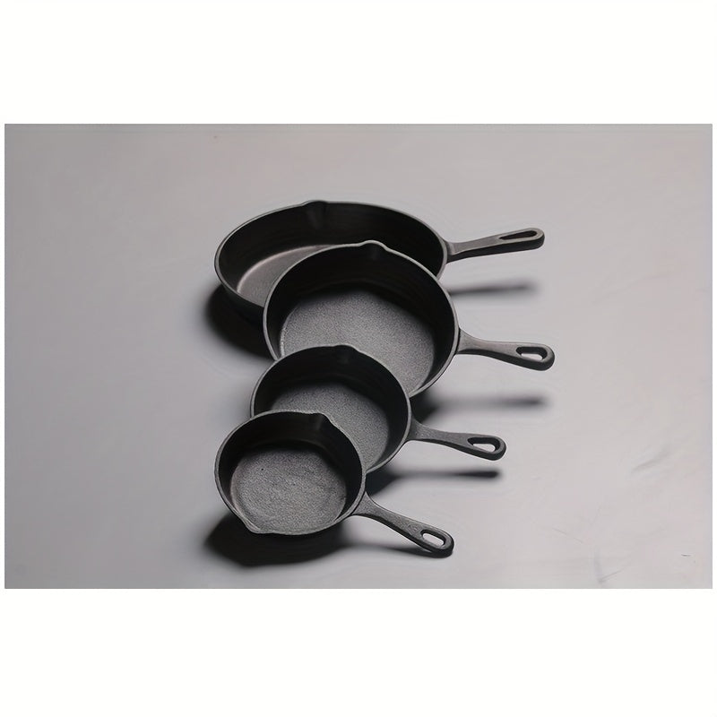Sartén de hierro fundido antiadherente de 12.7cm, 15.24cm, 17.78cm para cocinar filetes, huevos