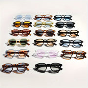 Mushukko'z moda ko'zoynaklari retro tortoiseshell anti-chiroyli dumaloq ramka kichik rang-barang linzalar partiyalar uchun