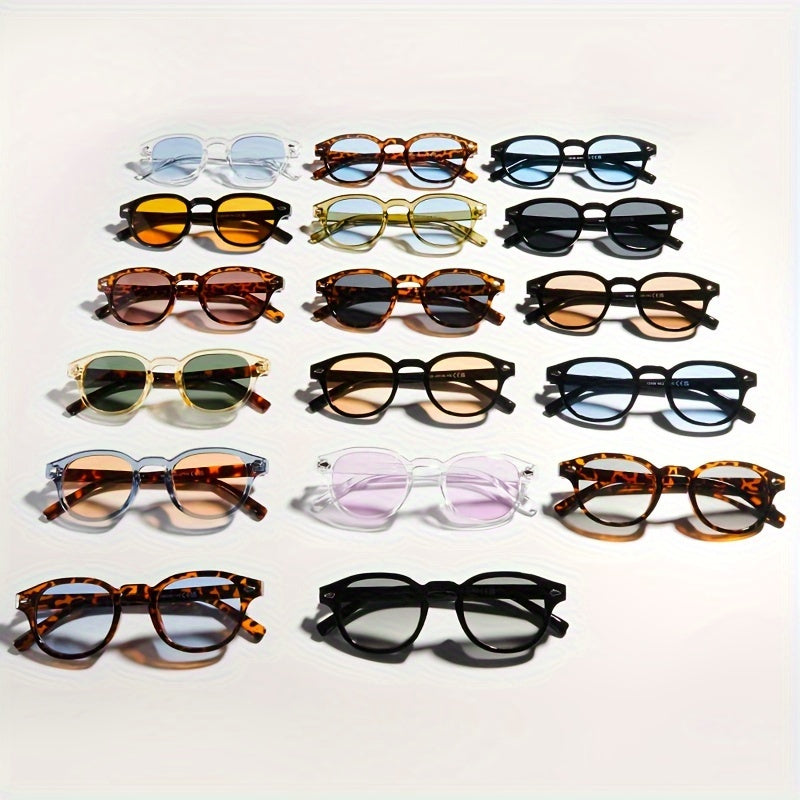 Mushukko'z moda ko'zoynaklari retro tortoiseshell anti-chiroyli dumaloq ramka kichik rang-barang linzalar partiyalar uchun