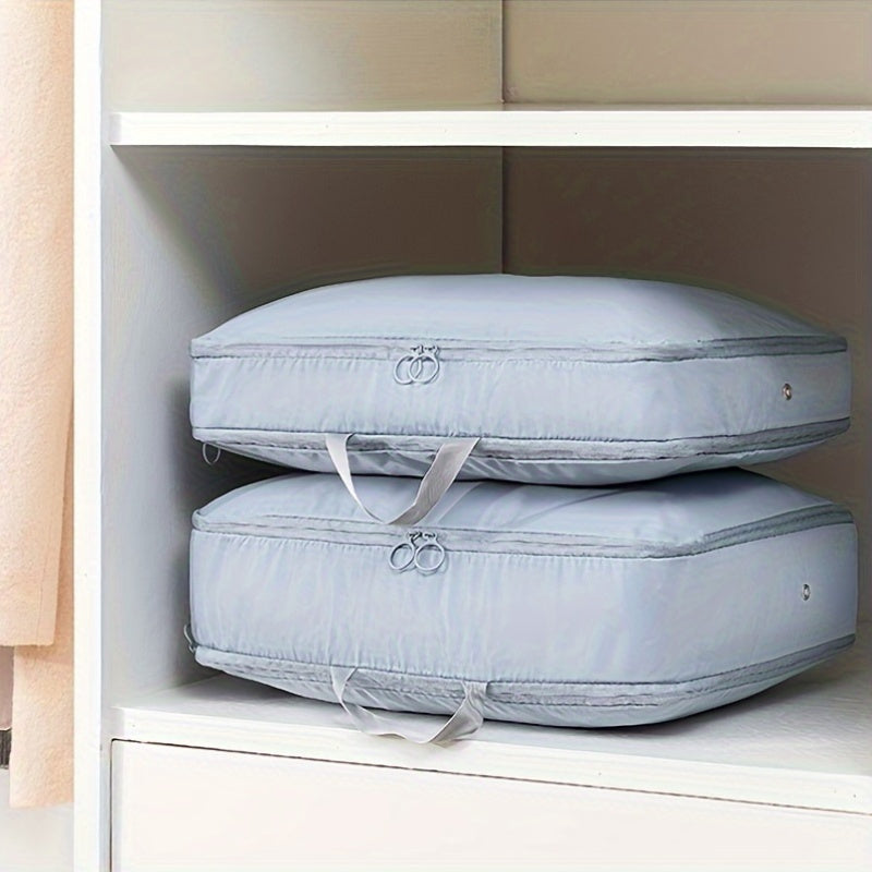 Rectangle Storage Bags with Zipper Closure for Clothes and Linens Space-Saving Organizer